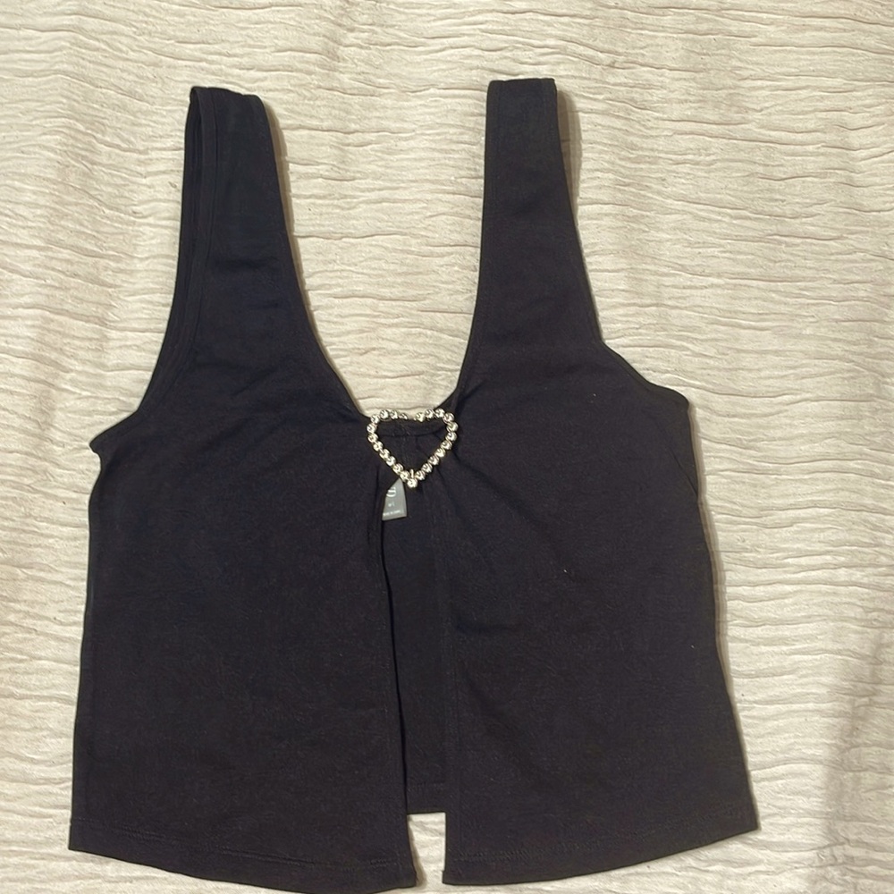 Black crop top